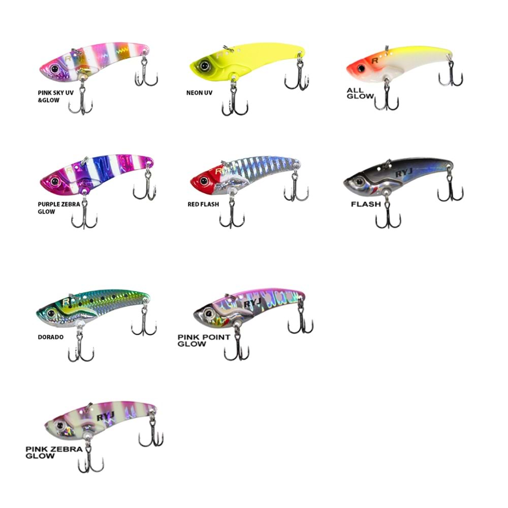 Ryuji Mirror Vib 15gr / 5.5cm Jig Yem All Glow