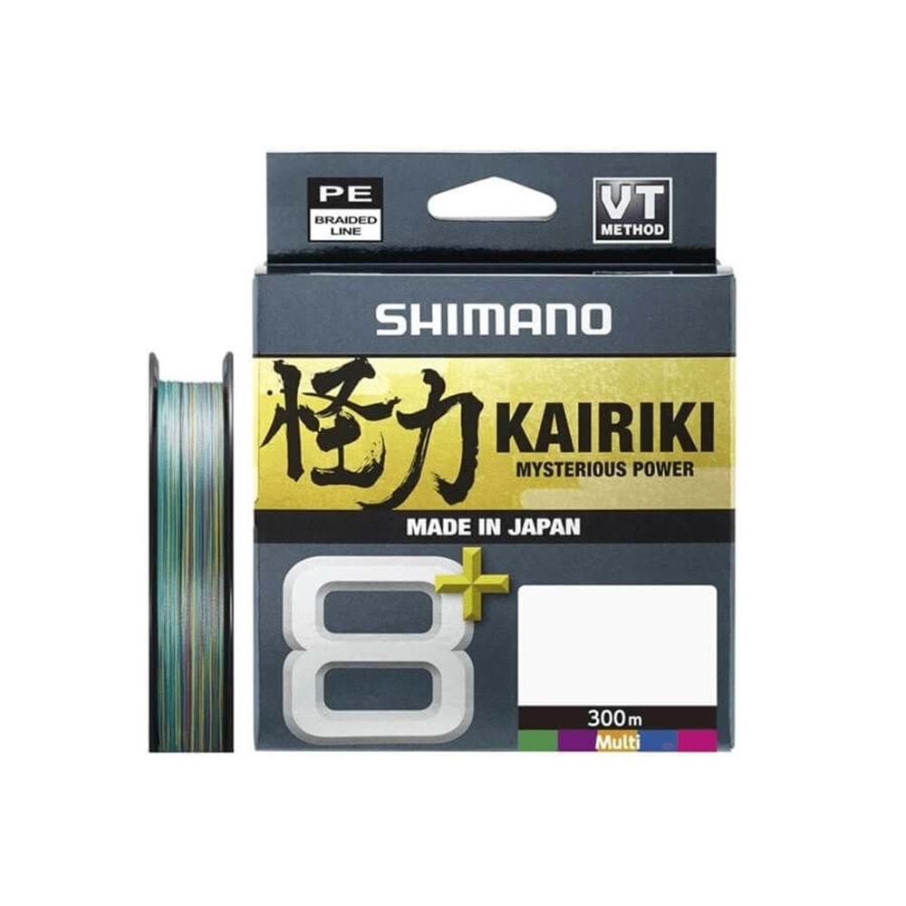 Shimano Kairiki + 8x 300 Mt Multi Color İp Misina - 0.06 MM