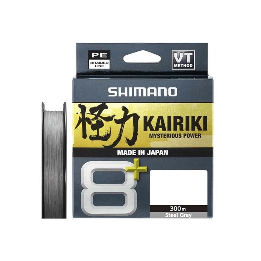 Shimano Kairiki + 8x 300 Mt Grey İp Misina - 0.19 MM