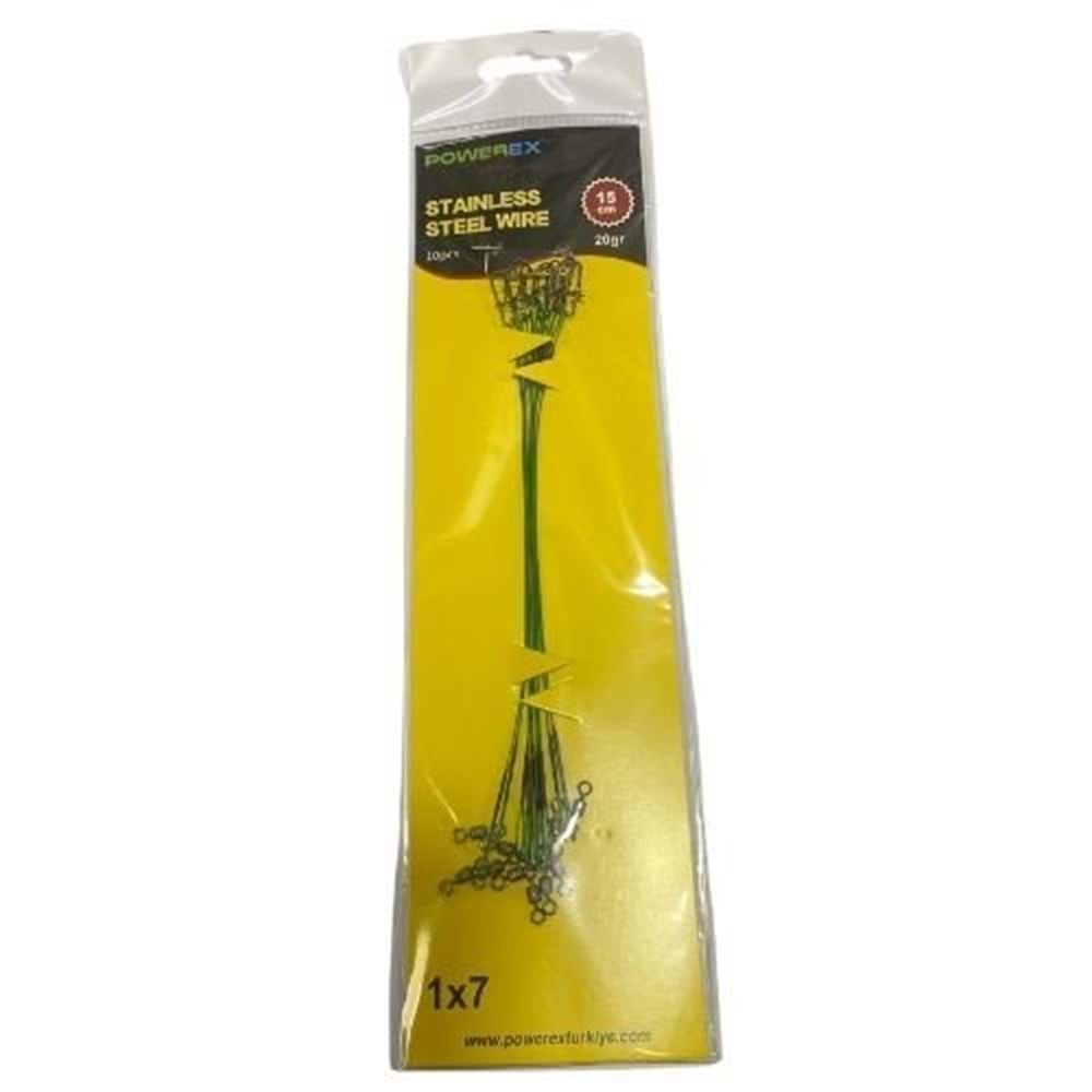 Powerex 15 Cm Klipsli Bilyalı Fırdöndülü Çelik Tel 10 Adet