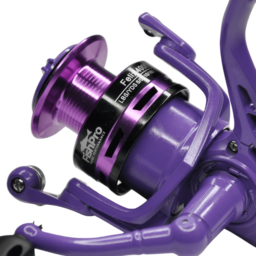 FishPro Felix 4000 Spin Olta Makinesi Mor