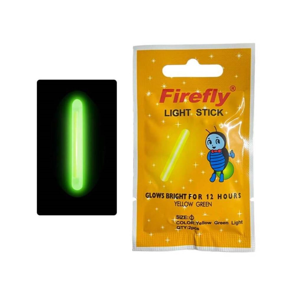 Firefly Light Stick Fosfor Işık 4.5 X 39 MM 2 Adet