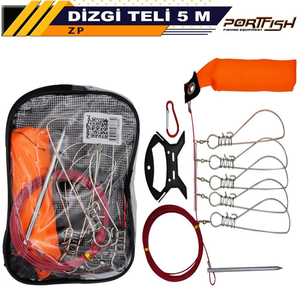 Portfish Şamandıralı Kıtka Dizgi Teli 5 Metre