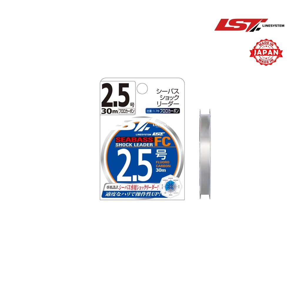 Linesystem Seabass Shock Leader Fc Misina 30 Mt 10 LB 0.26 Mm