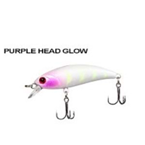 Ryuji Baby Minnow Sinking 5cm 4.5gr Maket Yem - PURPLE HEAD GLOW