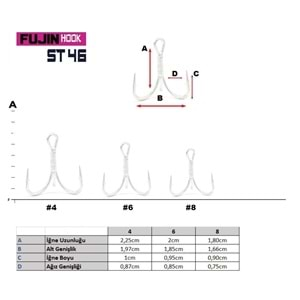 FUJİN ST46 NO 8 3 LÜ İĞNE