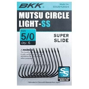 BKK Mutsu Circle Light İğne - NO 1/0 8 PCS