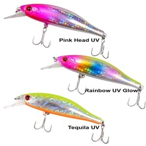 Ryuji Slalom Sinking 8cm 11gr Maket Yem RAİNBOW UV GLOW