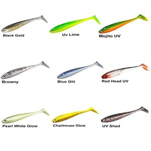 Ryuji Panic Shad 9cm 5.5gr Silikon Yem - RED HEAD UV