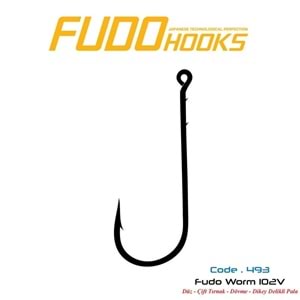 Fudo 4931 Worm 102V Black Nikel İğne - NO 1