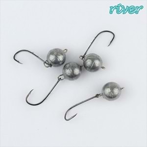 River Mafsallı Hareketli Jig Head 4 Adet İğneli- 3 GR NO 6