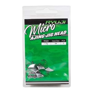 RYUJI MICRO AJING JIG HEAD 5 Adet 1,5 GR İĞNE NO 6