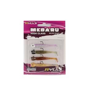 RYUJI MEBARU MICRO SHAD 65MM 3.8GR NATURAL MIX (4AD)