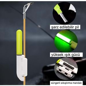 Captain 7111 Pilli ve Aparatlı Fosfor 2li SET 4.5x39mm