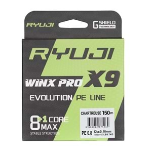 Ryuji Winx Pro X8+1 Chartreus İp Misina 150 Mt - 0.18 MM