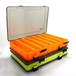 Captain 7219 Balık Kutusu 14 Gözlü 27x17x5.5 Cm Sarı