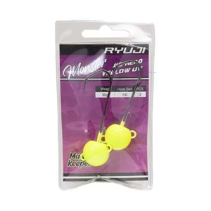 Ryuji Monster Jighead Yellow UV (3 Adet) - 10 GR 5/0
