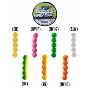 Spıınx Fish Eggs 10 MM 25 Adet Somon Yumurtası Cheddar Uv Hot Green 36