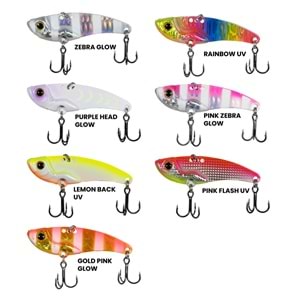 Ryuji Mirror Vib 22 Gr Vibrasyon Yem - PİNK ZEBRA GLOW