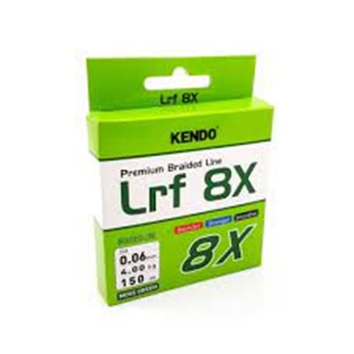 Kendo Lrf 8X Fighting 150 mt mm Örgü ip (Moss Green) 0,08 MM