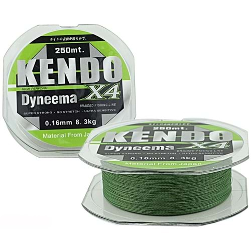 Kendo Dynema 4 Örgü 120Mt (Green)