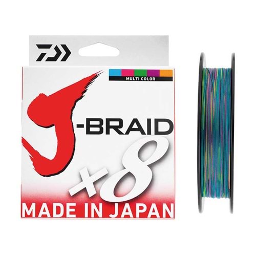 Daiwa JBraid 8B 300 M Multi color İp Misina 0.35 MM