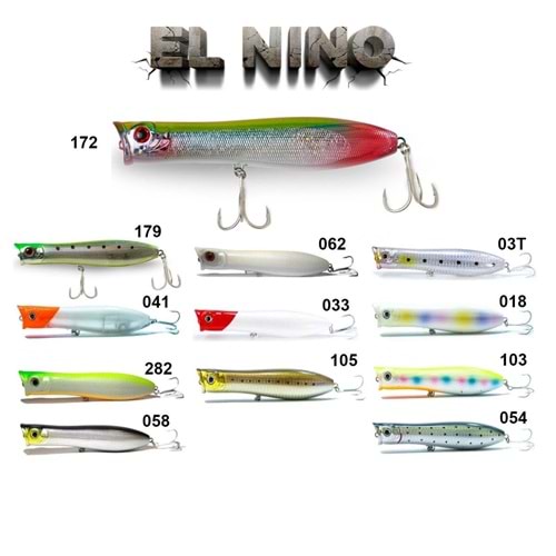 Fujin Elnino EN-130SW 13cm 31.5gr Maket Balık - 033 RED HEAD