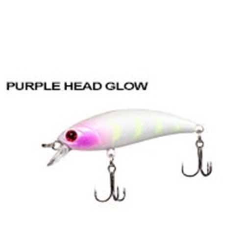 Ryuji Baby Minnow Sinking 5cm 4.5gr Maket Yem - PURPLE HEAD GLOW