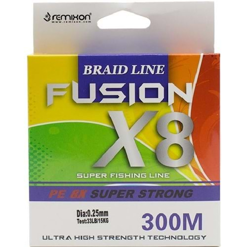 Remixon Fusion 300 M X8 Multi Color İp Misina