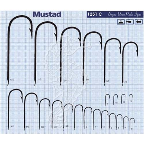 MUSTAD 1251 C NO 4 100 LÜ İĞNE