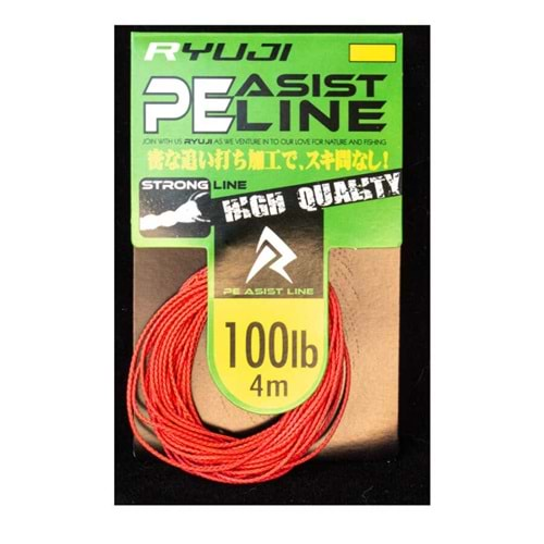 Ryuji Assist PE Line (RED) 60 LBS 4 MT