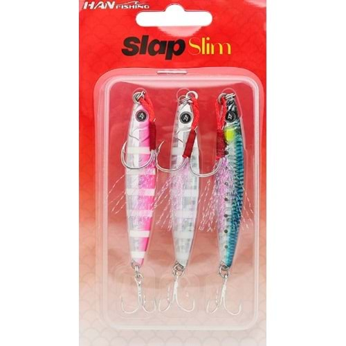 Hanfish Slap Slim Jig Zebra Mix - 20 GR