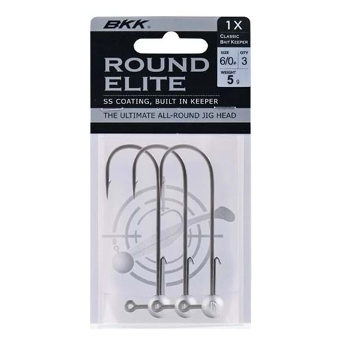 BKK Round Elite-Classic Bait Keeper Jighead - NO 2 7 GR