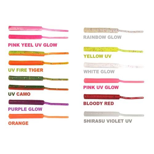 RYUJI TINY WORM TPR 5CM, 18AD - BLOODY RED