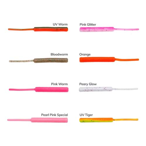 Hanfish Larva 5 Cm Lrf Silikon Yem - Pink Glitter