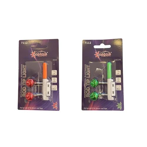 Captain 7112 Pilli ve Aparatlı-ZİLLİ Fosfor 4.5x39mm Kırmızı