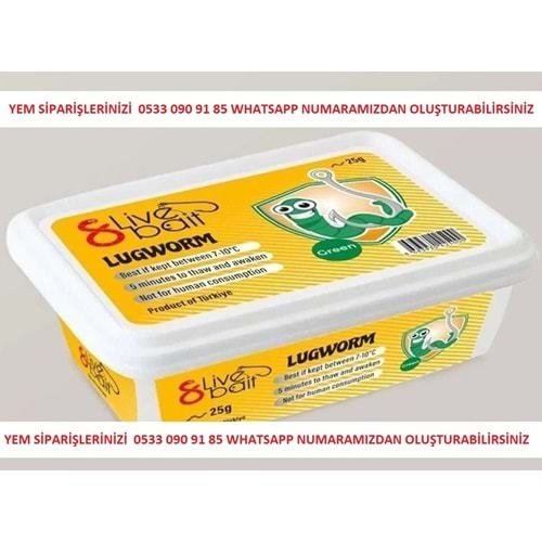 8 Live Bait Lugworm 25 gr Çin Kurdu Balık Yemi 3 Lü Paket