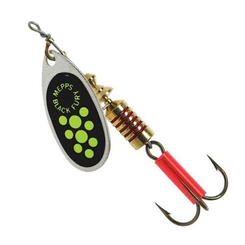 Mepps Black Fury Olta Kaşığı Gümüş Yeşil No 2