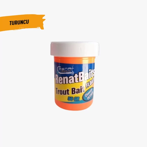 Renat Baits Trout Bait Peynir Kokulu Yüzen Alabalık Hamuru Turuncu