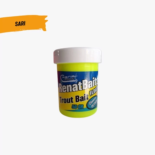 Renat Baits Trout Bait Peynir Kokulu Yüzen Alabalık Hamuru Sarı