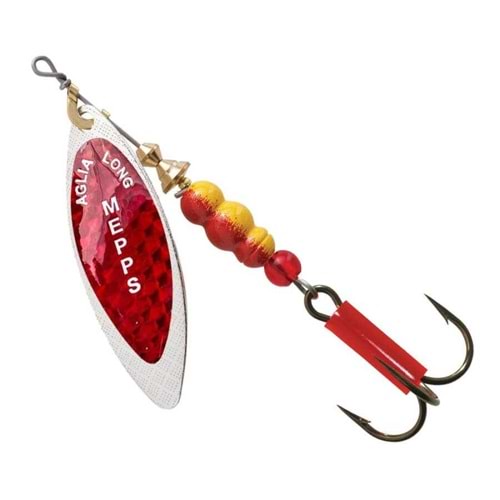 Mepps Longue Redbo Olta Kaşığı Gümüş Kırmızı No 2