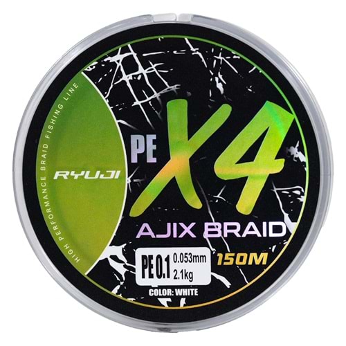 Ryuji Ajix Braid 4X 150 Mt White İp Misina