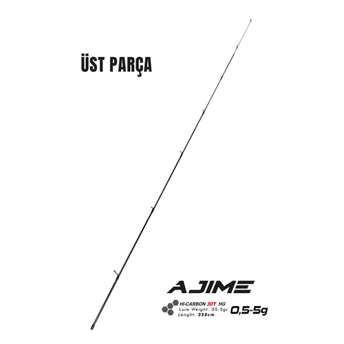 Fujin Ajime 228cm 05-5gr LRF Kamışı FAJ-762UL Kamış 1. (Uç) Yedek Parça