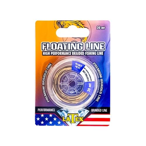 Latex Floating Line Kahverengi Misina 35 Lbs