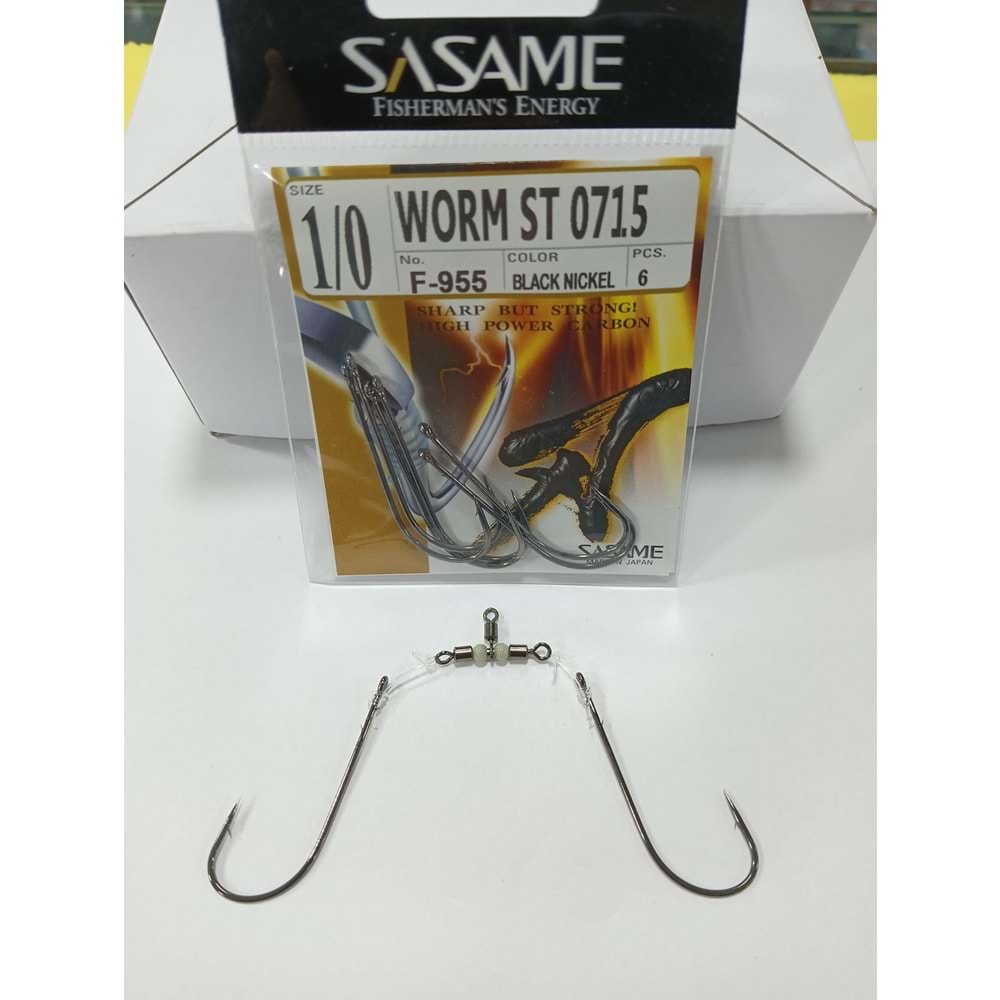 Sasame F-955 Serisi Yılan Dili Olta İğne Takımı No 3/0
