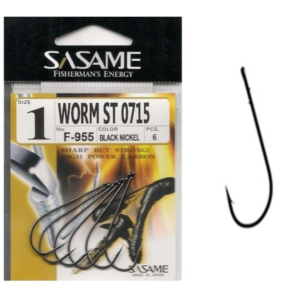 Sasame F-955 Serisi Olta İğnesi No 1/0