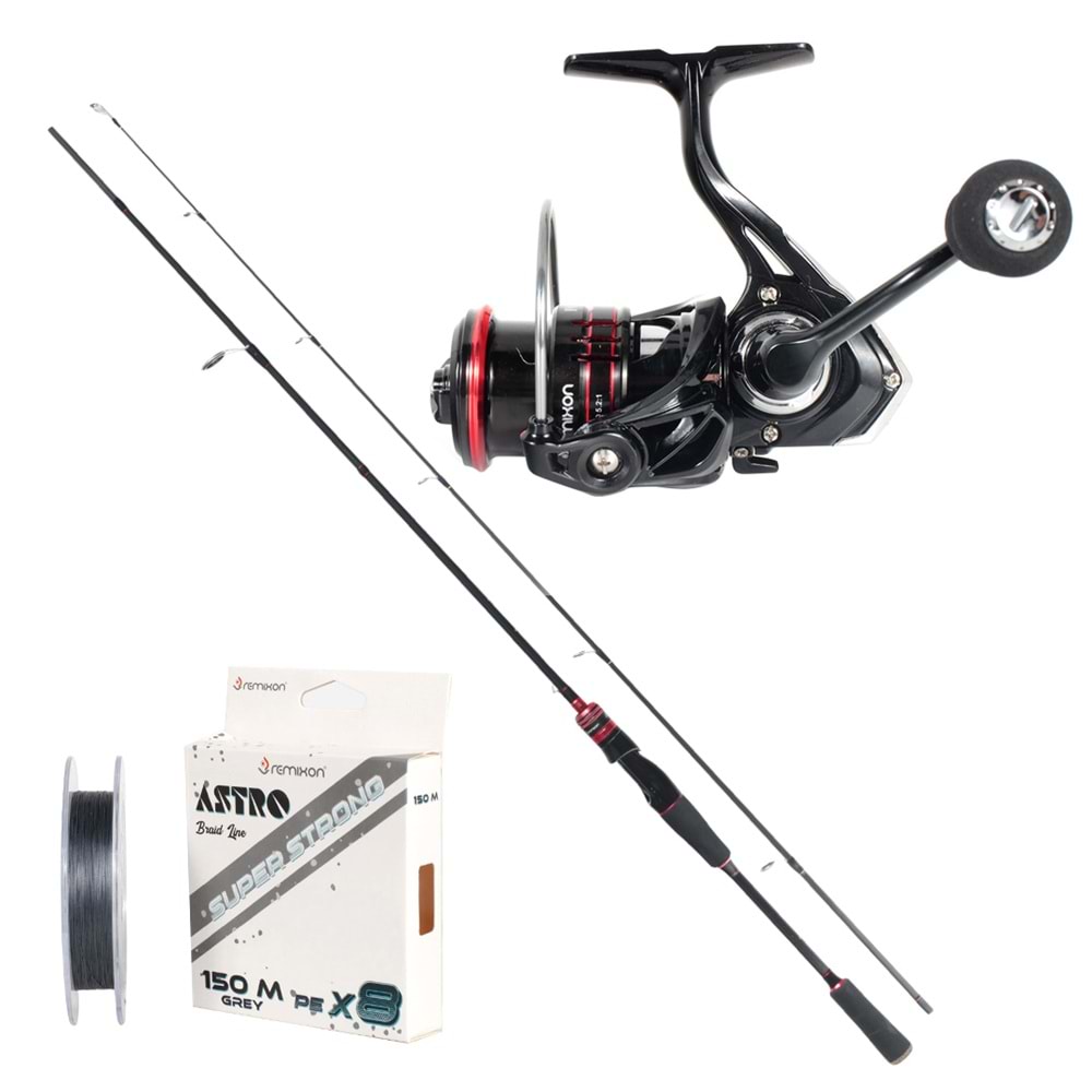 REMIXON FOCUS RD 2.30M 3-25 GR 2P KAMIŞ + RD 3000 S 5+1 BB MAKARA SET
