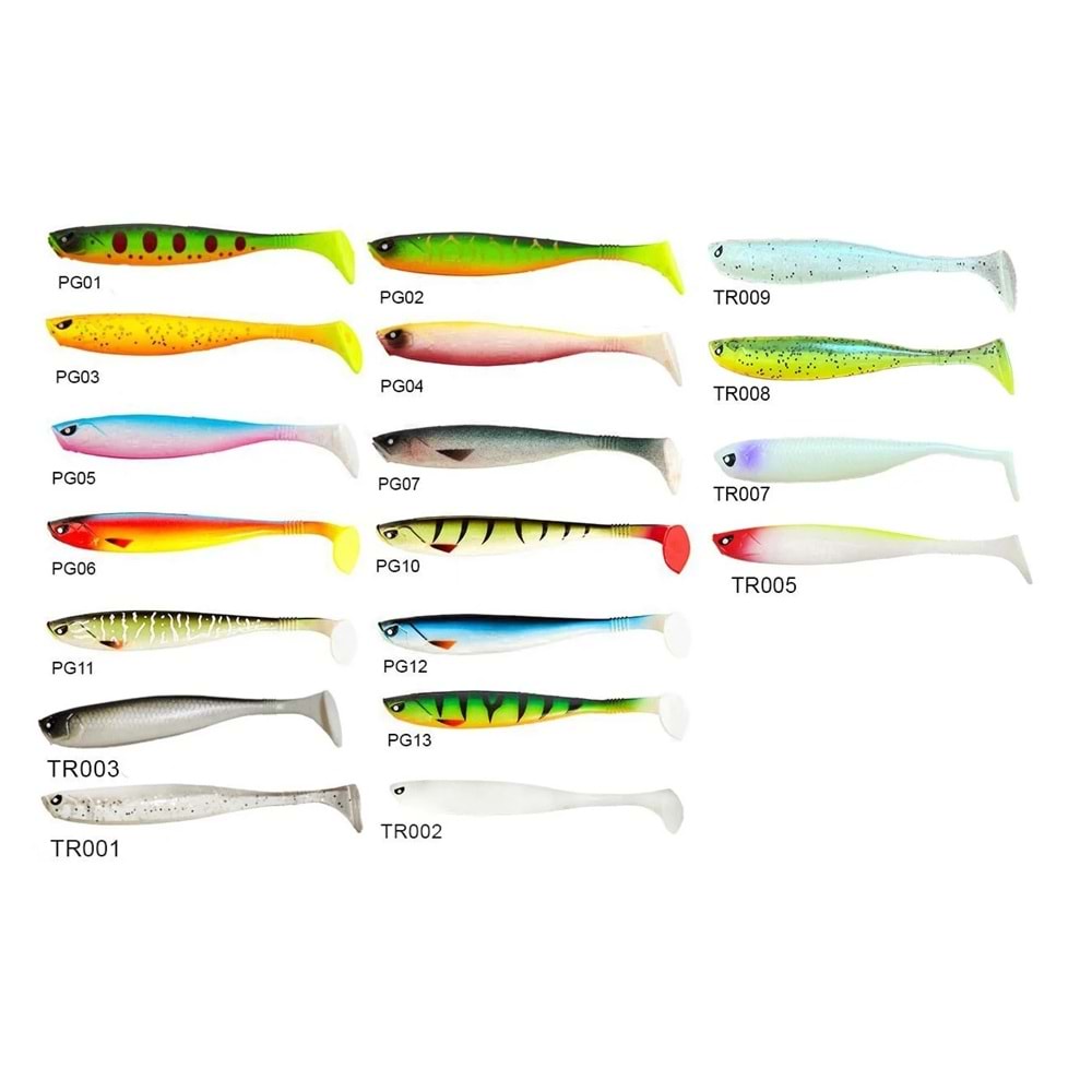 Lucky John Basara 3D Soft Swim 3.5'' (8.89 cm) 6P Silikon Yem - PG04