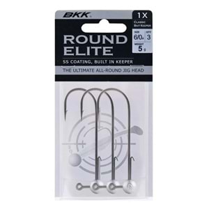 BKK Round Elite-Classic Bait Keeper Jighead - NO 1/0 12 GR