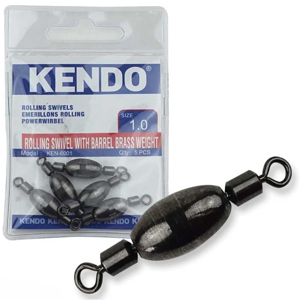 Kendo Rollıng Swivel With Barell Brass Weight 5 Adet (Ağırlıklı Fırdöndü) - WEİGHT 3,0
